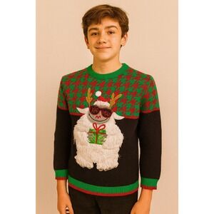 Ugly Christmas Sweater Yeti Child's Large Funny Gift Holiday Celebrate‎ Together